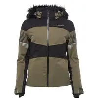 TRIMM VALONA Dámska lyžiarska bunda, khaki, veľkosť