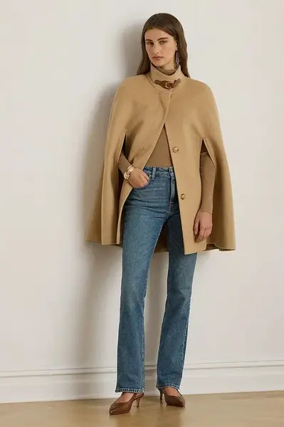 Kabát s příměsí vlny Lauren Ralph Lauren