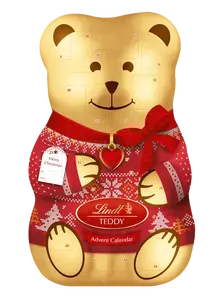 LINDT Vánoční Adventní Kalendář ve tvaru Medvídka 310 g