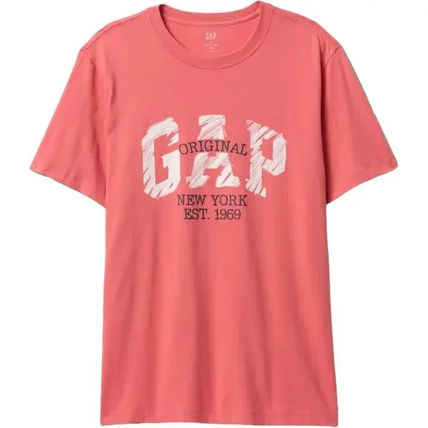 GAP V-ORIGINAL NEW YORK Pánské tričko, lososová, velikost