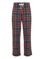 Abercrombie & Fitch Pyžamové nohavice  tmavomodrá / žltá / burgundská / biela