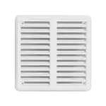 HACO vetracia mriežka so sieťkou, krytka 15x15 cm biela VM1515KB