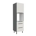 Vysoká skříňka pro vestavnou troubu Aria ANT 60 DPS-210 3S 1F - Premium Box Barva korpusu: Antracit, Barva dvířek: WH - Crystal white AFM