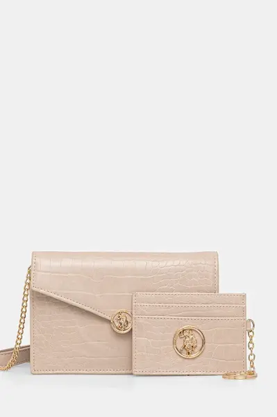 Psaníčko U.S. Polo Assn. Box Bag růžová barva, BIU2B8998WVP