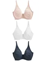 Next Podprsenka  telová / námornícka modrá / biela