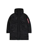 ALPHA INDUSTRIES Prechodná parka  červená / čierna / biela