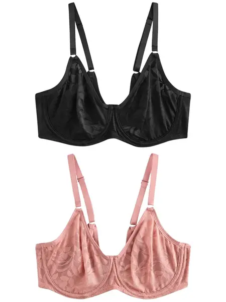 Next Podprsenka  ružová / čierna