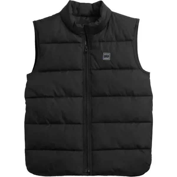 GAP V-FRCH LW LOGO VEST Dětská prošívaná vesta, černá, velikost