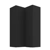 Horní rohová skříňka Aria 60x60 GN-108 2F (90°) Barva korpusu: Černá, Barva dvířek: BL - Black AFM