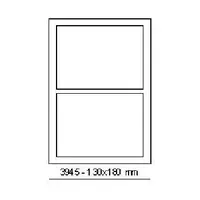 Samolepicí etikety 180 x 130 mm, 2 etikety, A4, 100 listů
