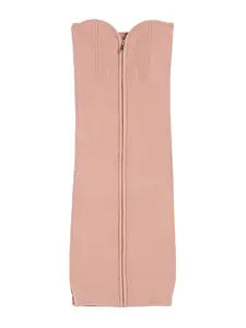 Bershka Pletené šaty  pastelovo ružová