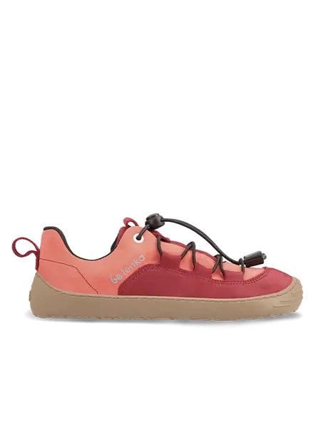 Dětské barefoot tenisky Be Lenka Xplorer - Dark Red & Coral
