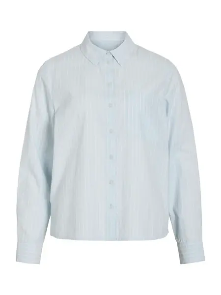 VILA Blúzka 'VIDARMA'  svetlomodrá / biela