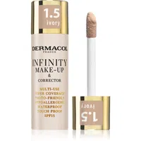 Dermacol Infinity vysoce krycí make-up SPF 15 odstín 1.5 Ivory 20 g