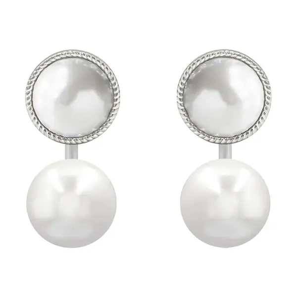 Postříbřené náušnice Lilou Cosmos