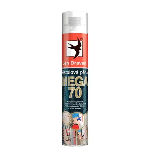 Pěna DEBBEX MEGA 70 pistolová 825ml - rozbaleno - prasklé víčko