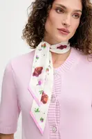 Hedvábný šátek Furla dámský, béžová barva, WT00022.BX3856.J9600