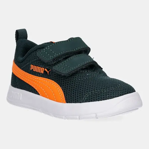 Dětské tenisky Puma Courtflex V3 Mesh Inf oranžová barva, 398086