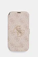 Obal na telefon Guess iPhone 16 6.1" růžová barva, GUBKP16S4GMGPI