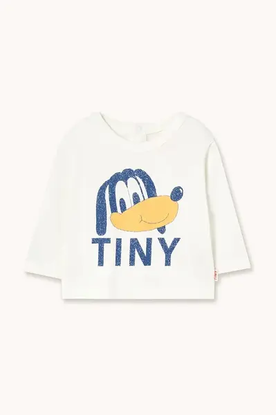 Dětské bavlněné tričko s dlouhým rukávem Tinycottons TINY DOG GRAPHIC BABY TEE