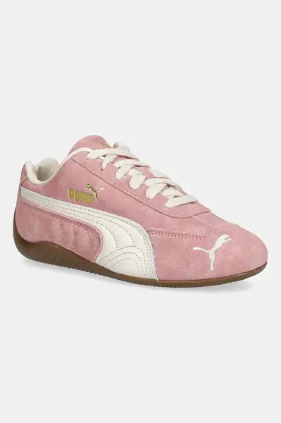 Semišové tenisky Puma Speedcat Faded dámské, růžová barva, 403688