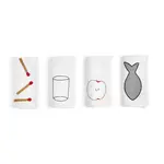Sada ubrousků HAY Sobremesa 45 x 45 cm 4-pack bílá barva