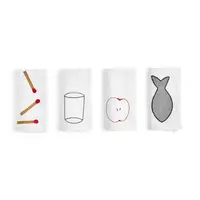 Sada ubrousků HAY Sobremesa 45 x 45 cm 4-pack bílá barva