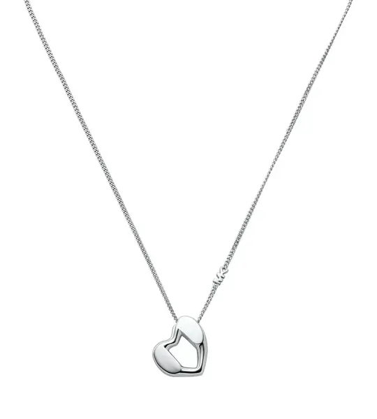 Michael Kors Něžný stříbrný náhrdelník se srdcem Love Kors MKC1777040