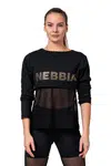 Dámské tričko Nebbia Intense Mesh T-shirt 805 black L