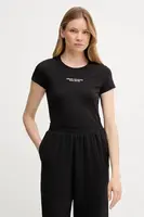 Bavlněné tričko Armani Exchange dámské, černá barva, XW001455 AF10356