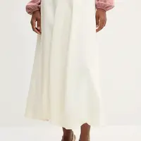 Sukně MAX&Co. béžová barva, maxi, áčková, 2526106061200