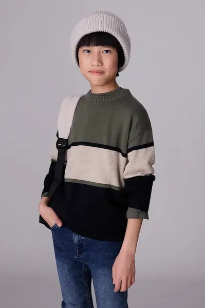 Dětský svetr Mayoral zelená barva, 7303