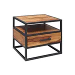 MID.YOU NOČNÍ STOLEK, sheesham, 50/45/45 cm
