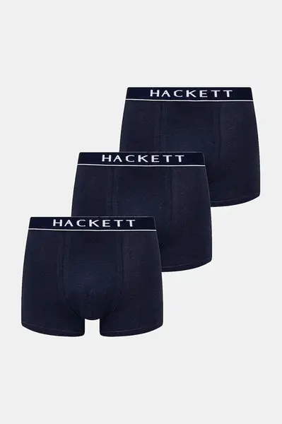Boxerky Hackett London 3-pack tmavomodrá barva, HMU10600