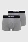 Boxerky Levi's 2-pack pánské, šedá barva, 37149.0828-003
