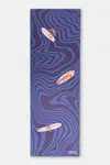 Podložka na jógu JOYINME Mata FLOW Coated Surf Life modrá barva, FLOW Coated 3mm