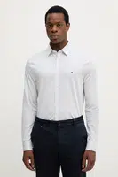 Bavlněná košile Tommy Hilfiger pánská, modrá barva, regular, s klasickým límcem, MW0MW39479