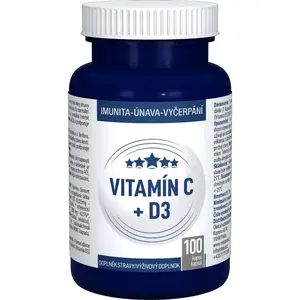 Clinical Vitamín C + D3 100 kapslí