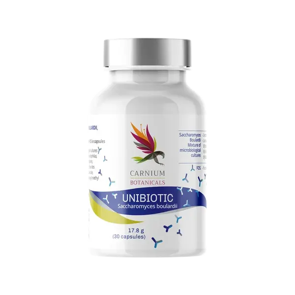 CARNIUM BOTANICALS Unibiotic Saccharomyces Boulardii 30 kapslí