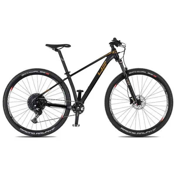 Horské kolo 4EVER Dark Sport 29" 8.0 S (15,5", 150-165 cm) shiny black / bronze