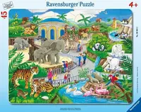 Puzzle Návštěva ZOO 45 dílků