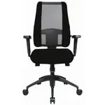 OTOČNÁ ŽIDLE, síťovina, černá