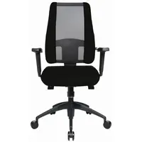 OTOČNÁ ŽIDLE, síťovina, černá