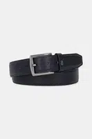 Kožený pásek Tommy Hilfiger pánský, tmavomodrá barva, AM0AM13571