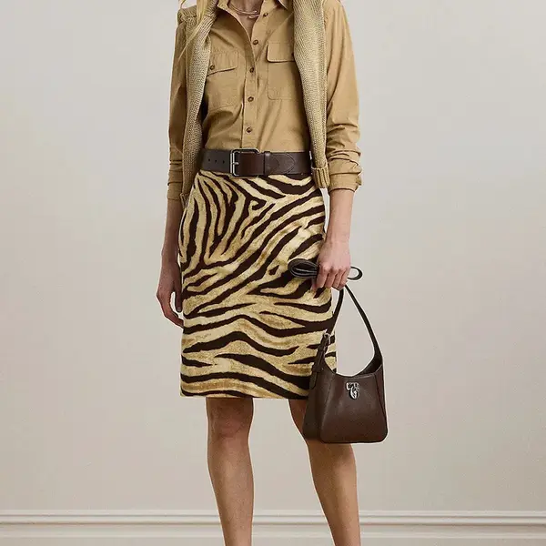 Sukně Lauren Ralph Lauren bílá barva, midi, pouzdrová, 200978712