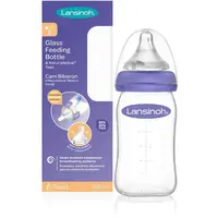 Lansinoh NaturalWave Glass kojenecká láhev Slow 160 ml