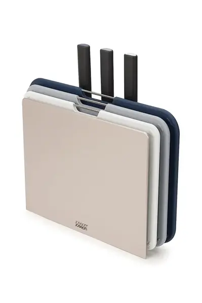 Sada prkének a nožů v organizéru Joseph Joseph Nest Board 33.3 x 35.5 x 10 cm 6-pack šedá barva
