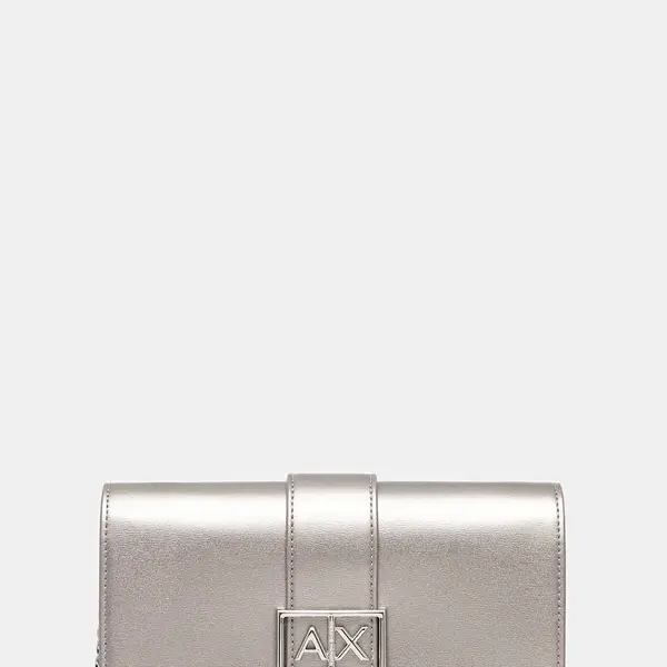 Peněženka Armani Exchange dámská, stříbrná barva, XW000358 AF12039