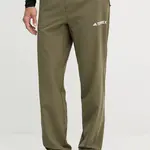 Outdoorové kalhoty adidas TERREX Liteflex pánské, zelená barva, JF3708