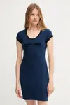 Šaty Calvin Klein Jeans tmavomodrá barva, mini, přiléhavé, LV047C259G